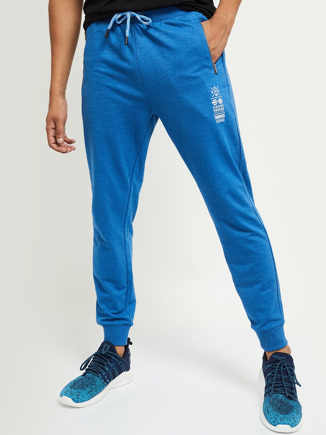 

Max Men Blue Solid Joggers