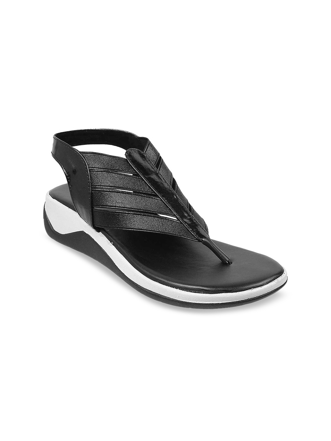 

WALKWAY by Metro Black & White Comfort Peep Toes