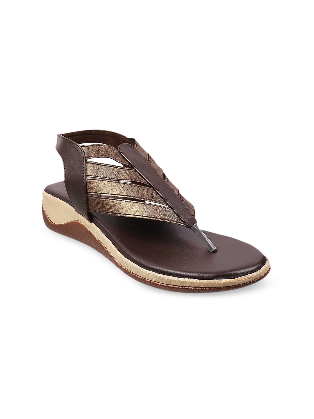 

WALKWAY by Metro Women Bronze-Toned Comfort Heels
