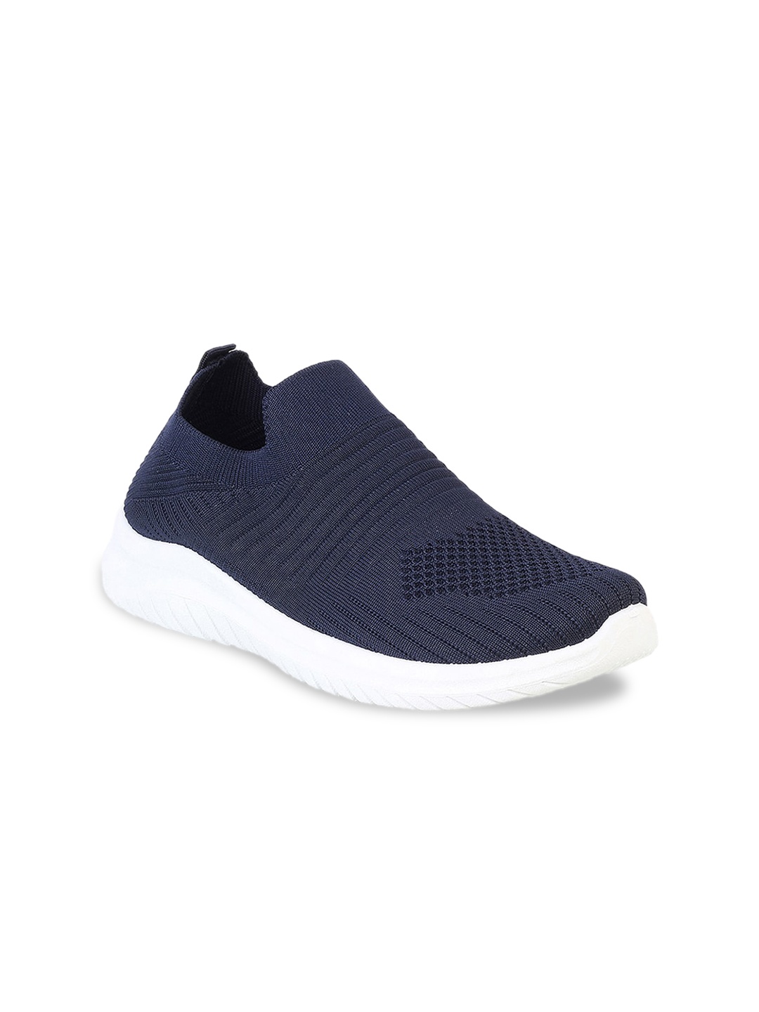 

WALKWAY by Metro Women Blue Woven Design Slip-On Sneakers