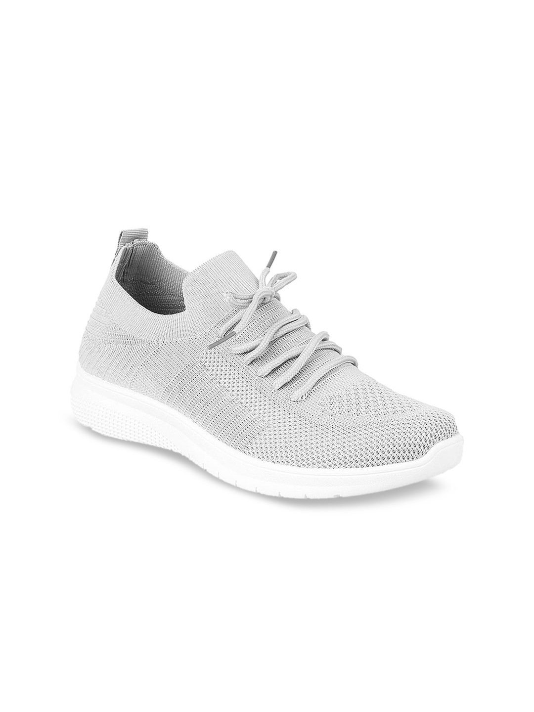 

WALKWAY by Metro Women Grey Woven Design Slip-On Sneakers