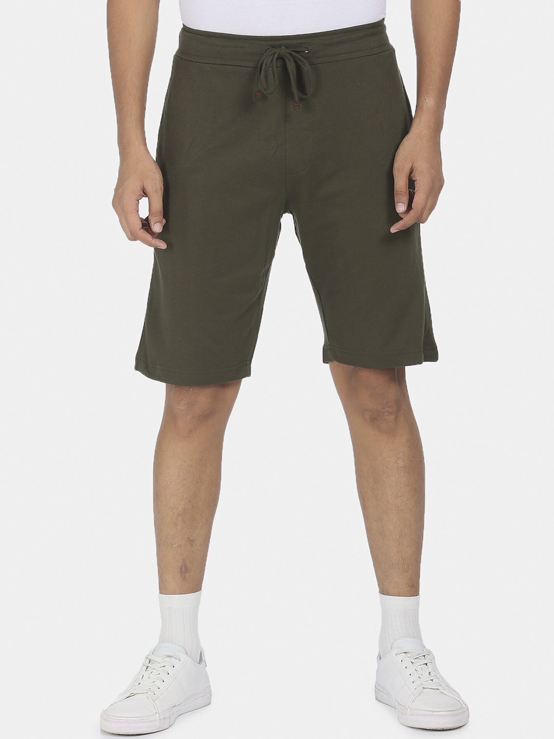 

Arrow Sport Men Olive Green Pure Cotton Regular Shorts