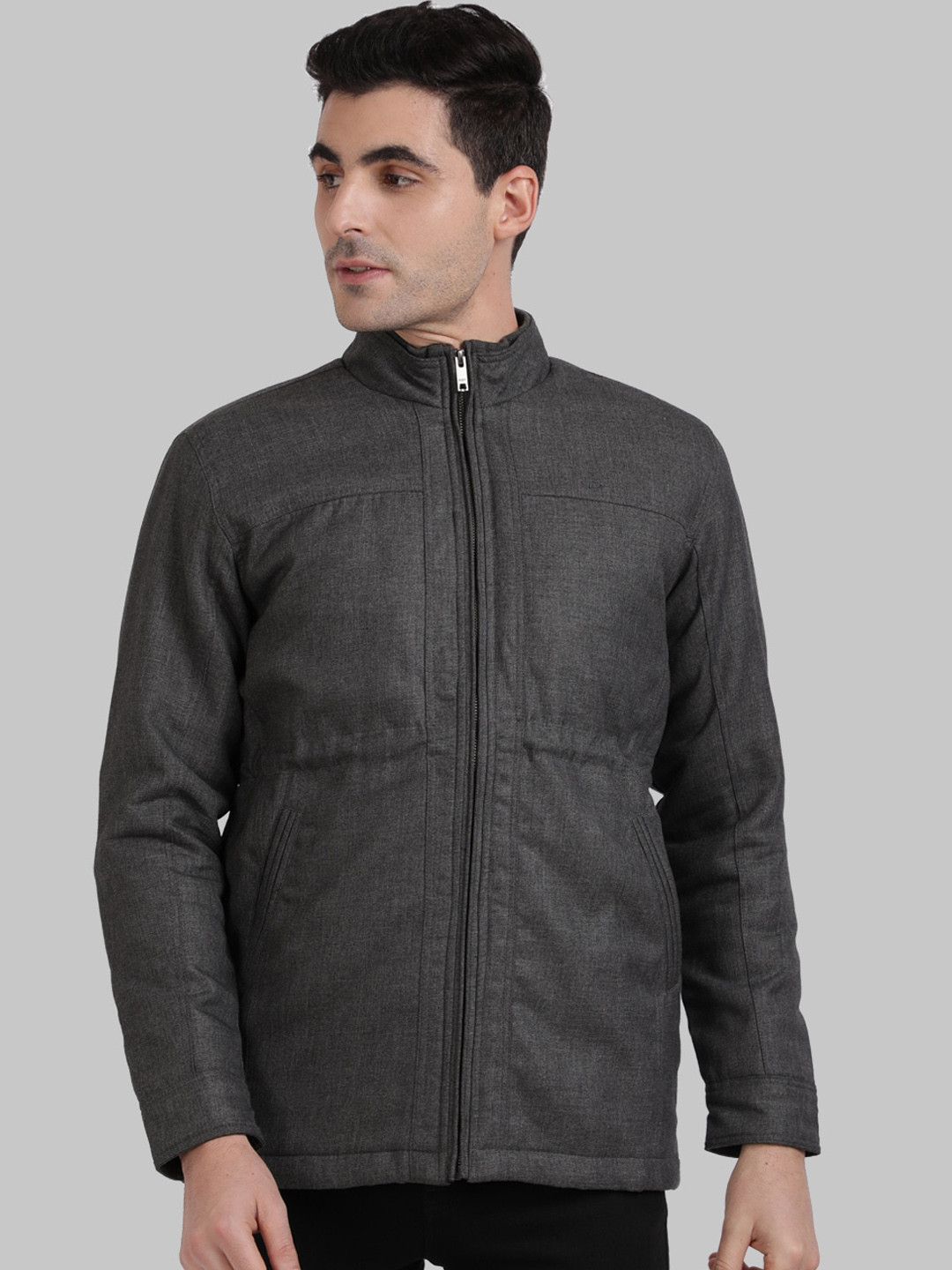

ColorPlus Men Charcoal Grey Padded Jacket