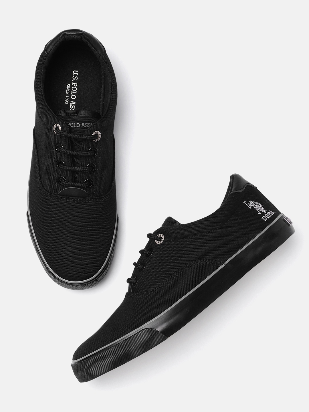 

U S Polo Assn Men Black Bronx Sneakers