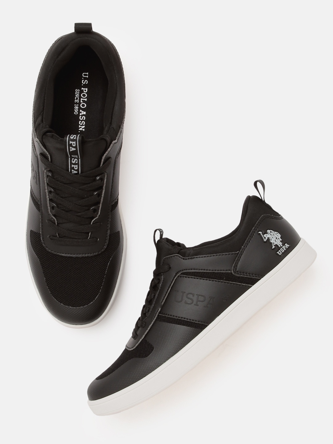 

U.S. Polo Assn. Men Black ELMER Slip-On Sneakers