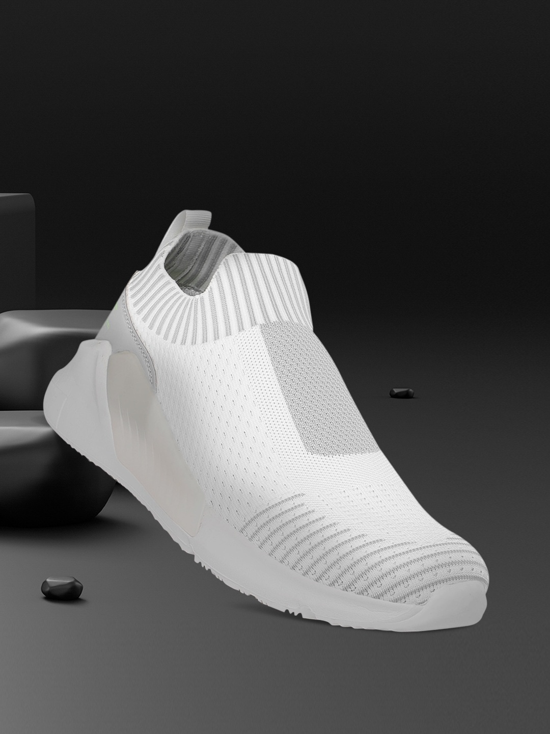 

Flying Machine Men Off White & Grey Atto Slip-On Walking Shoes