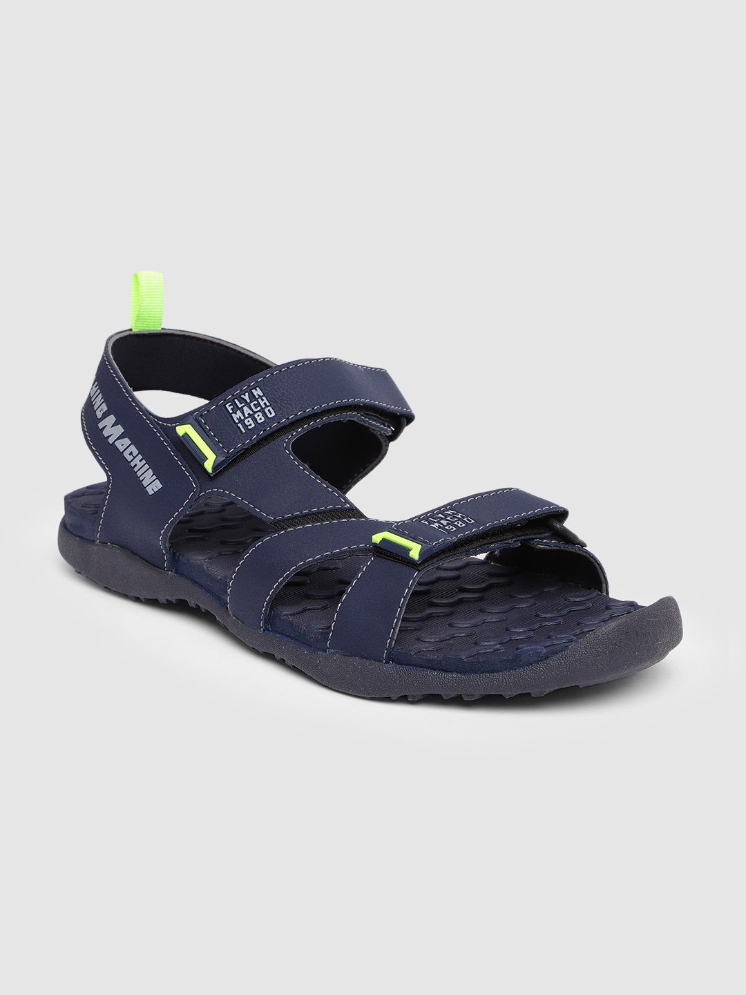 

Flying Machine Men Navy Blue Solid Sports Sandals