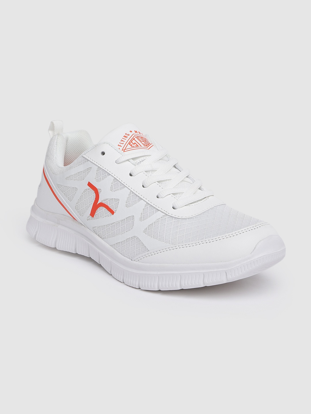 

Flying Machine Men White Solid Rouse Walking Shoes