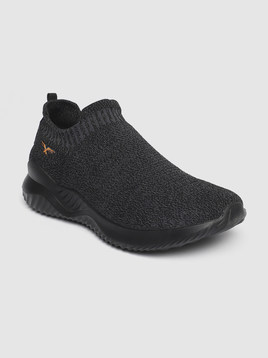 

Flying Machine Men Black Textile Walking Shoes