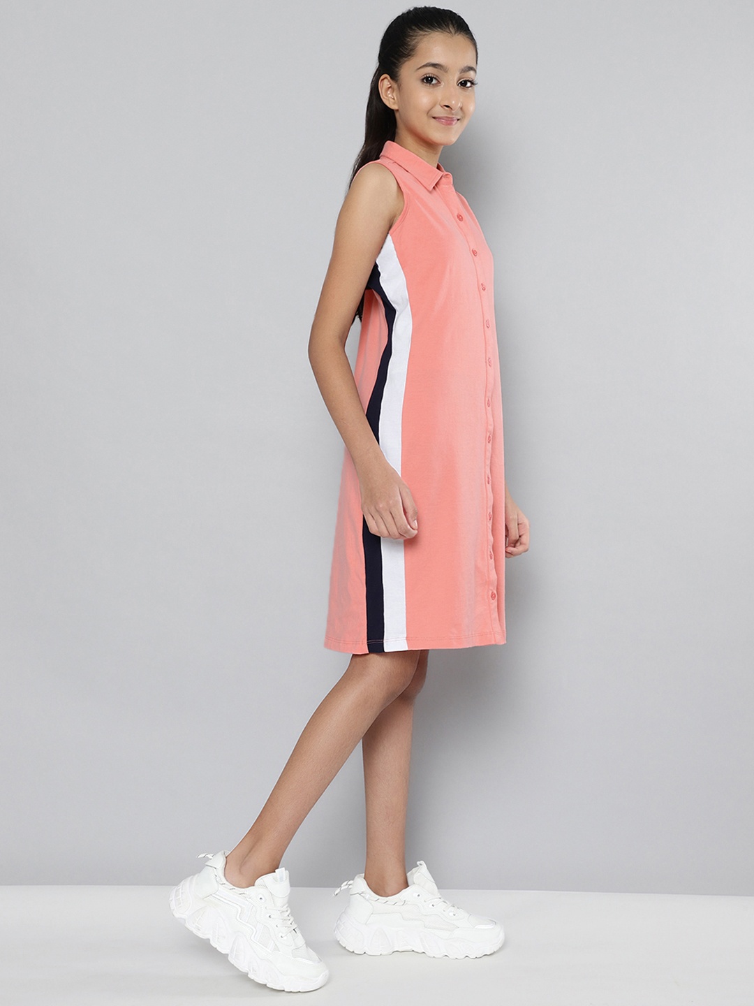 

JUSTICE Coral Pure Cotton Shirt Dress