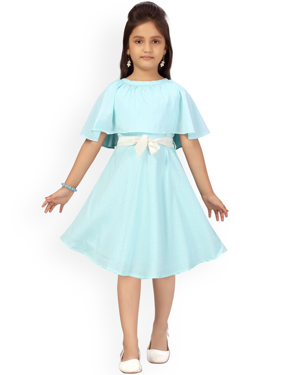 

Aarika Turquoise Blue Embellished Dress