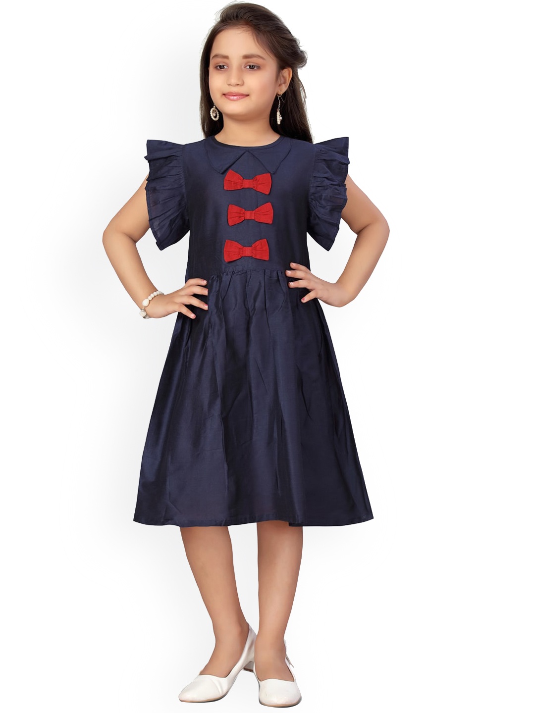 

Aarika Navy Blue Embellished Dress