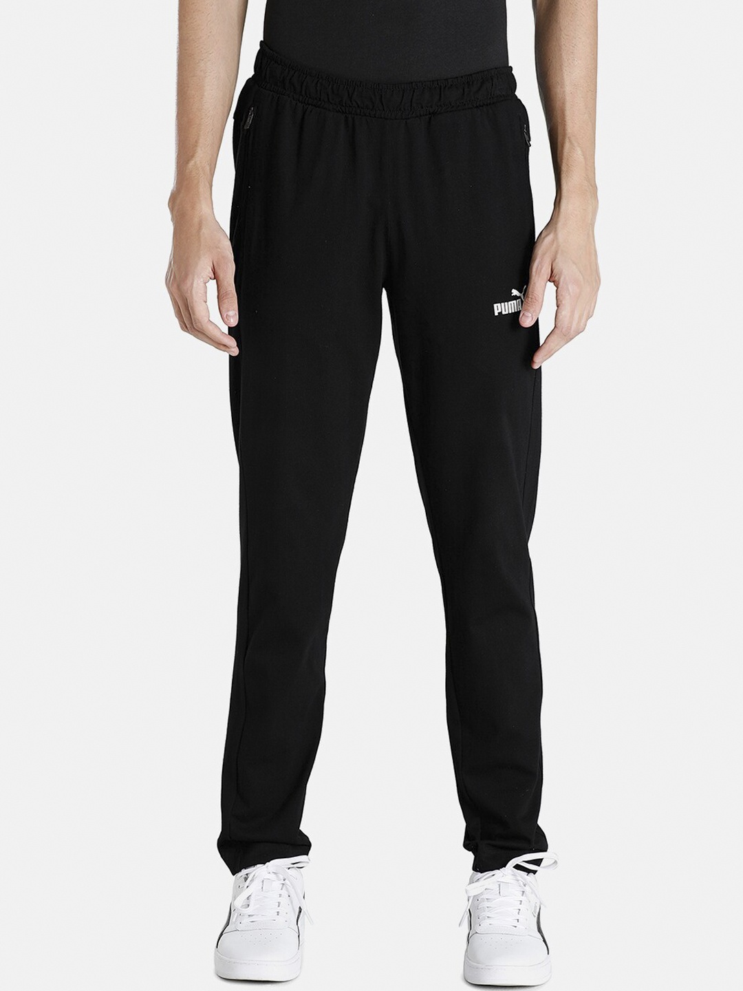 

Puma Men Black Zippered Jersey Pants