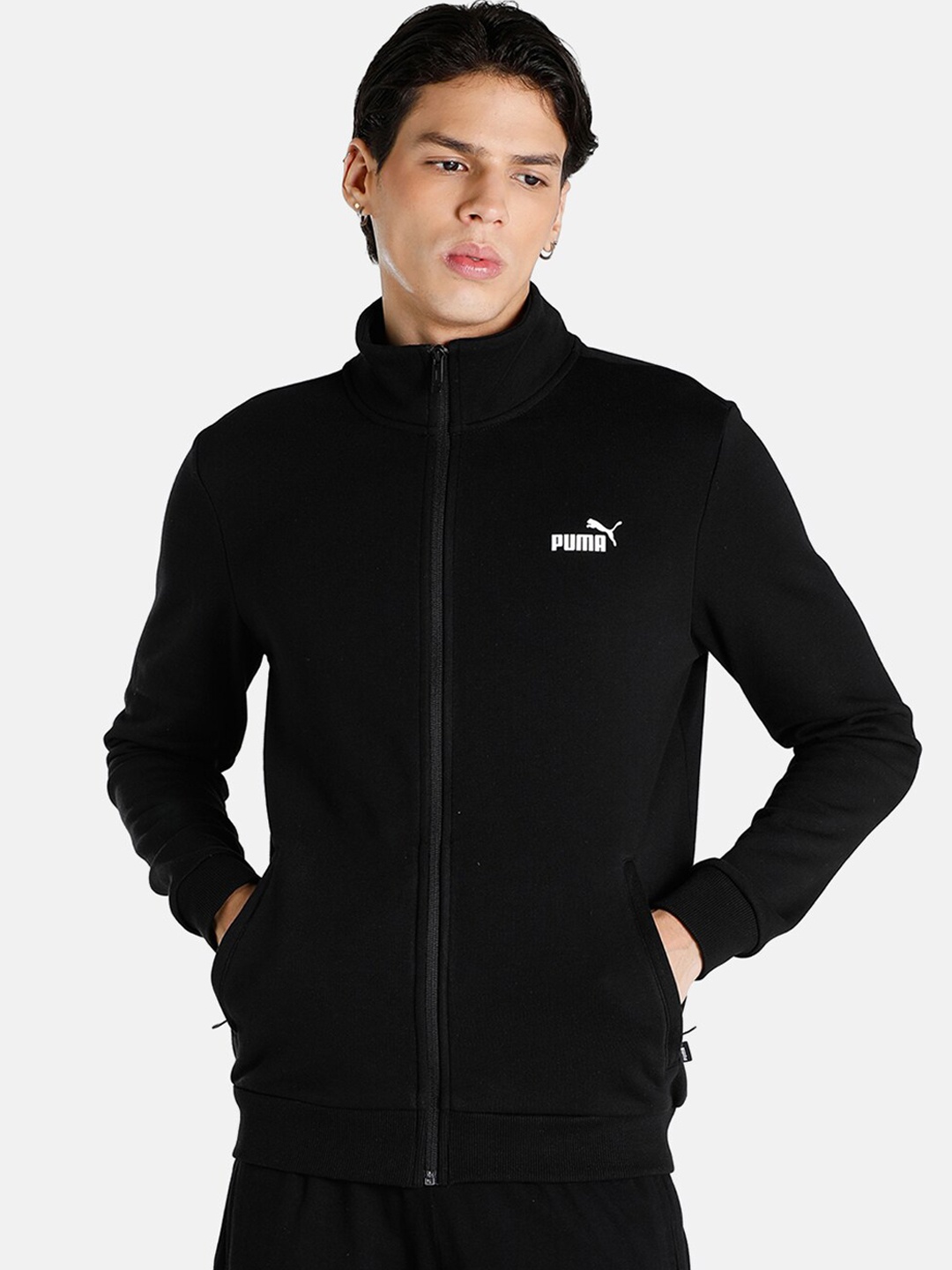 

Puma Men Black Cotton Track Sweatshirt