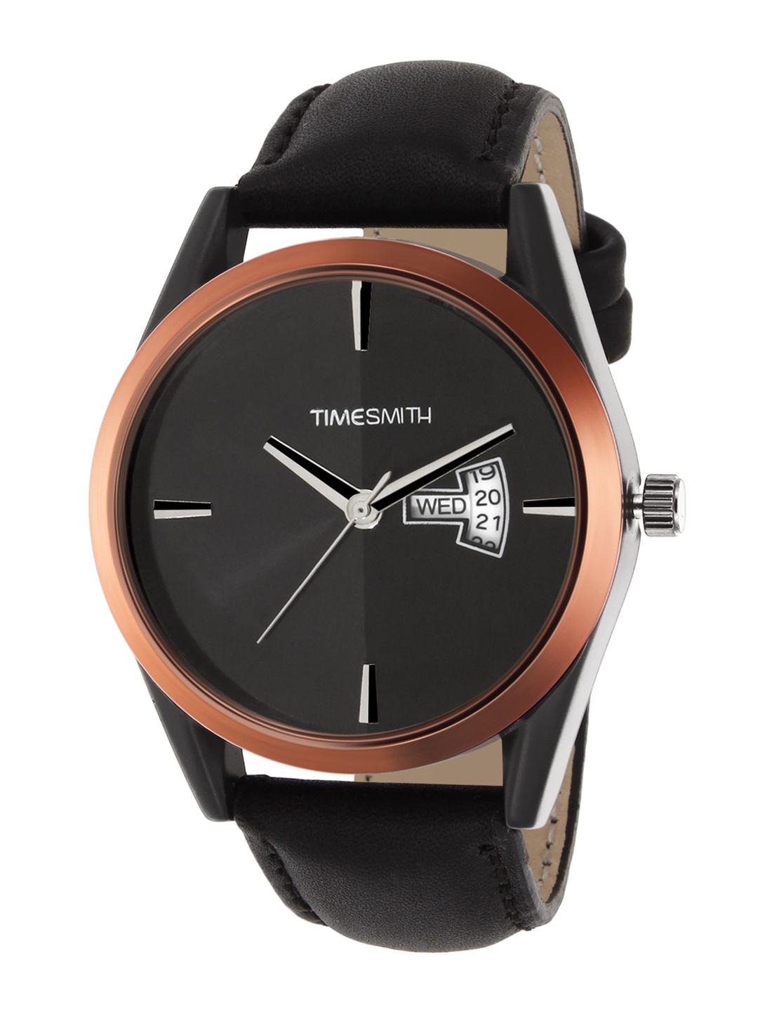 

TIMESMITH Men Black Printed Dial Leather Straps Analogue Watch TSC-020 ipd
