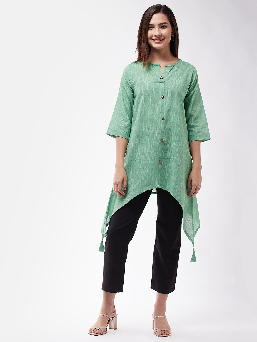 

InWeave Green Pure Cotton Tunic