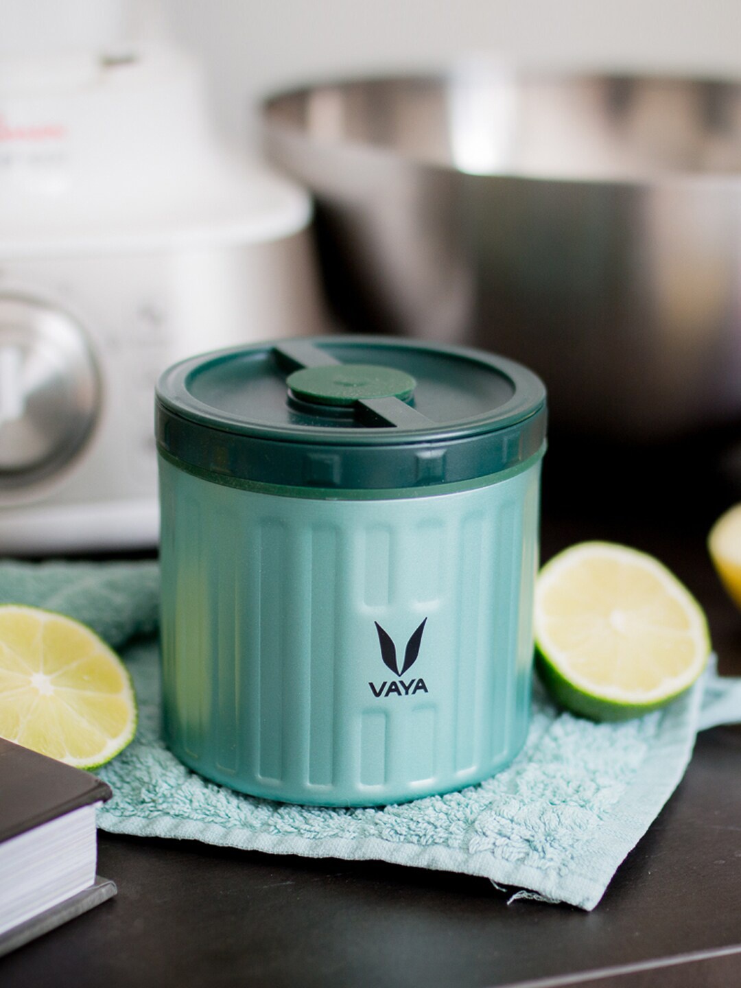 

Vaya Kids Green Solid Stainless Steel Food Container