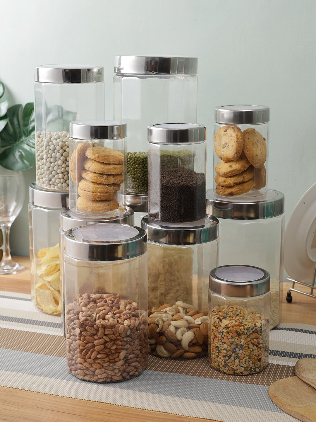 

Abode Set Of 12 Transparent Solid Food Containers