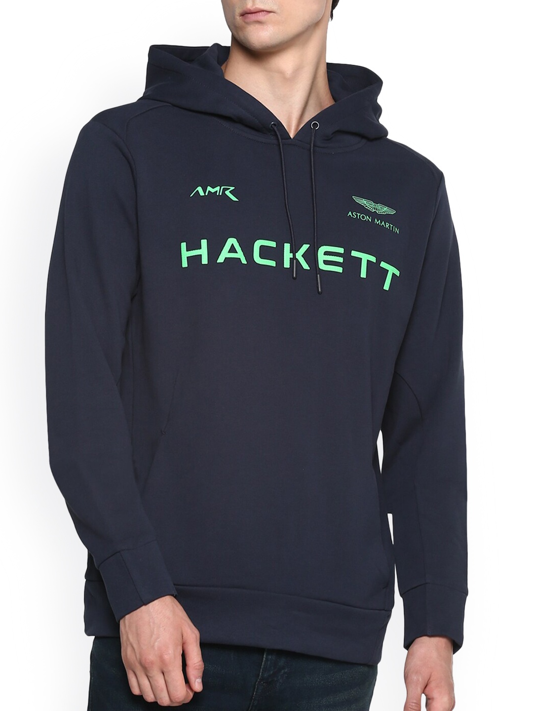 

HACKETT LONDON Men Navy Blue Printed Cotton Sweatshirt