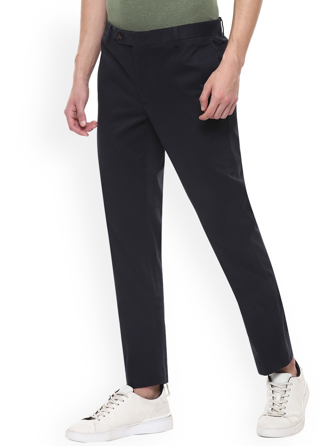 

HACKETT LONDON Men Navy Blue Slim Fit Chinos Trousers