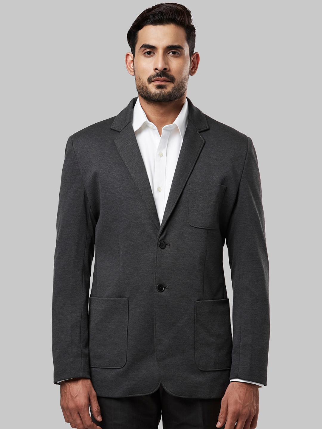 

Raymond Men Grey Solid Tailored Jacket