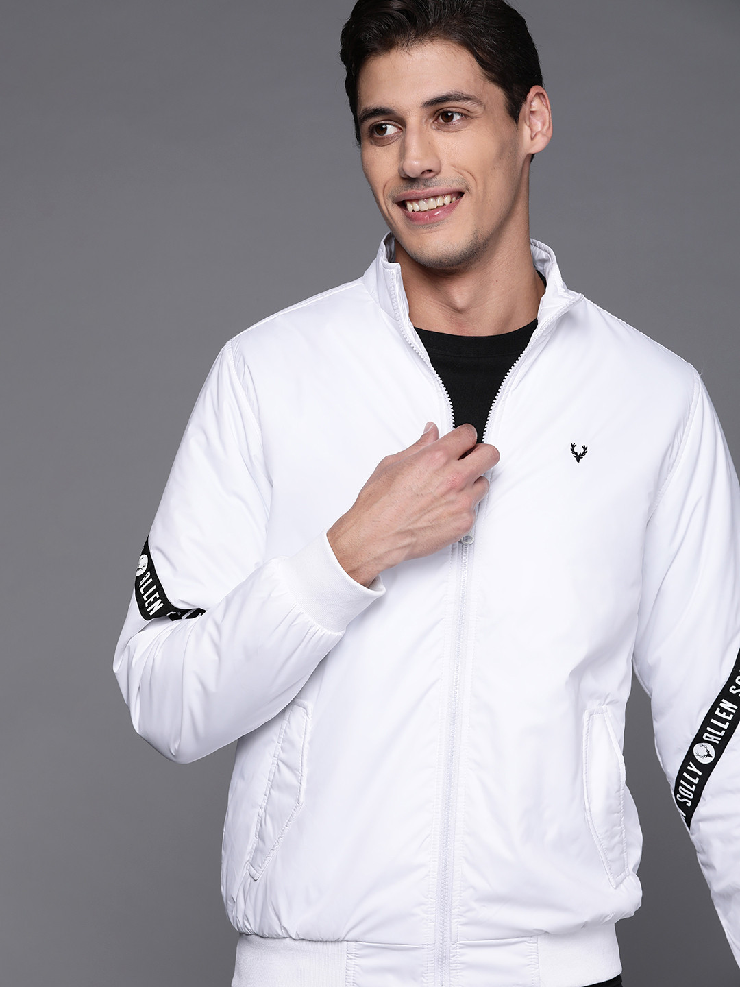 

Allen Solly Sport Men White Solid Padded Jacket