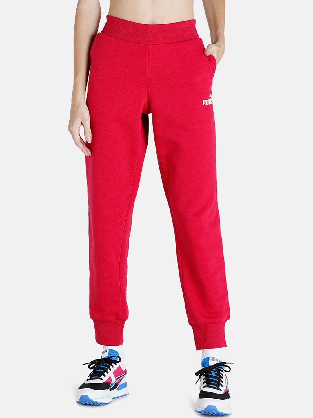 

Puma Women Red Essentials Sweat Pants