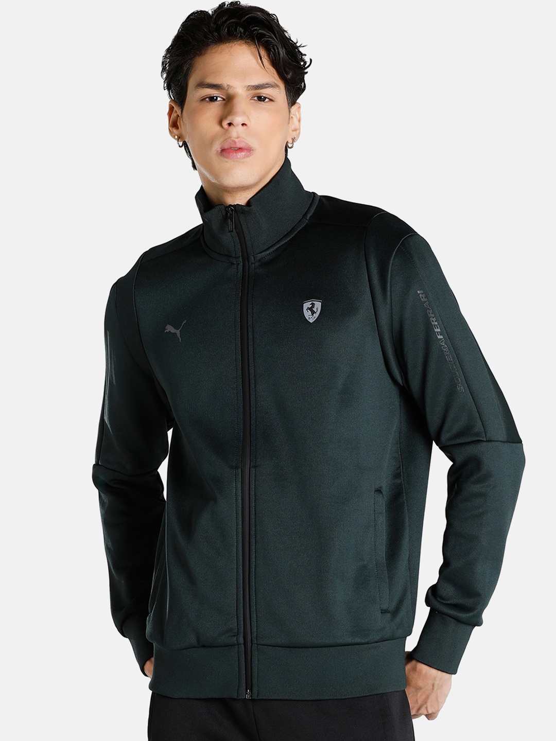 

PUMA Motorsport Men Green Crop Track Motorsport Jacket