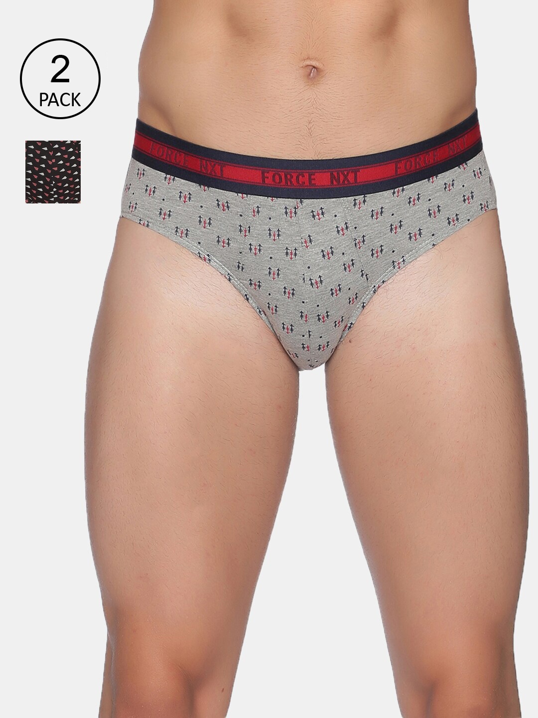 

Force NXT Men Pack Of 2 Assorted Cotton Basic Briefs