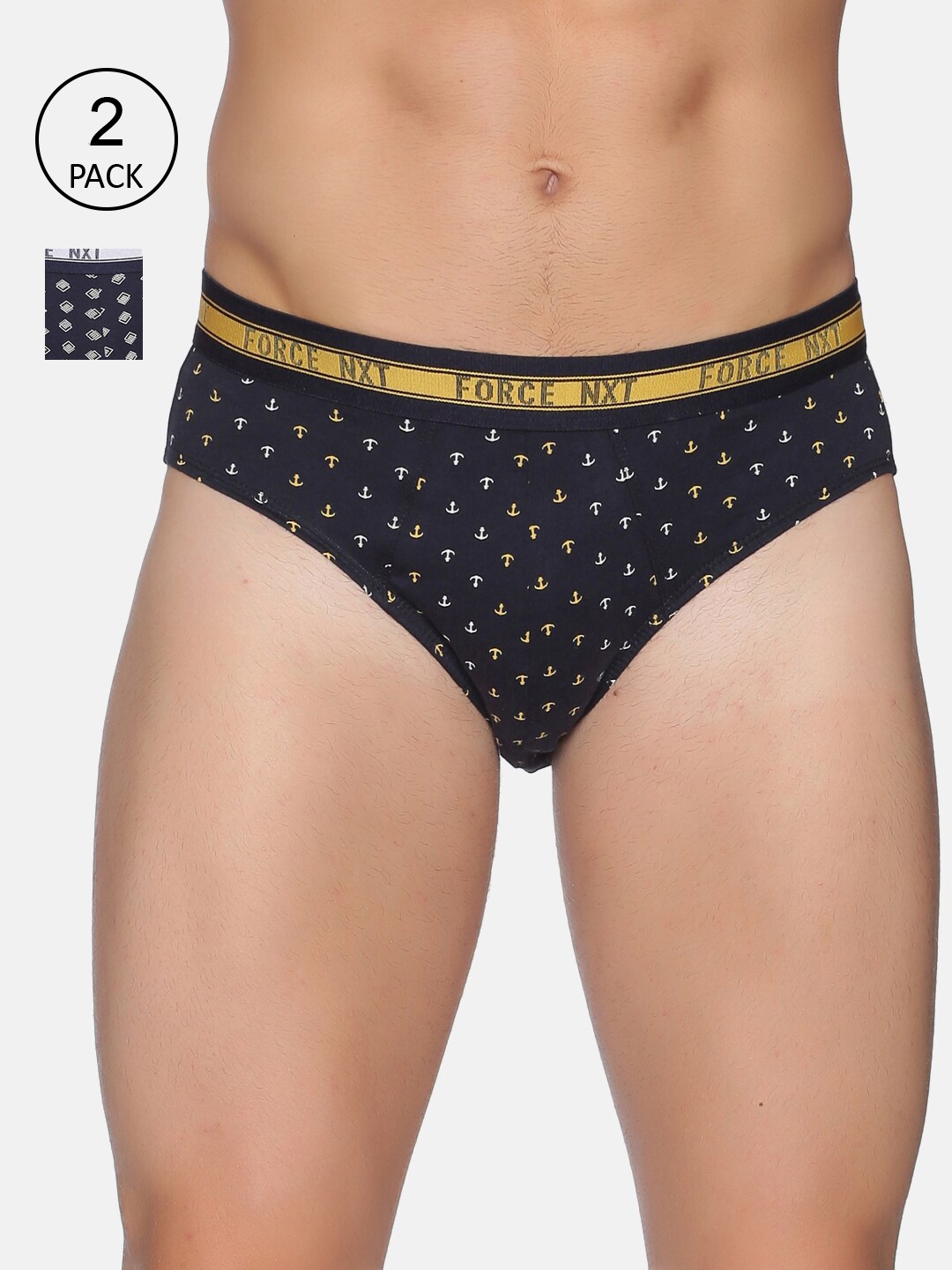 

Force NXT Men Pack Of 2 Assorted Cotton Basic Briefs