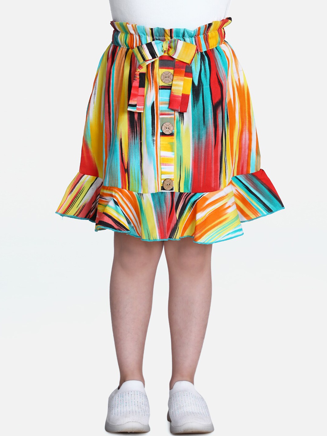 

Cutiekins Girls Multi Printed A-Line Skirt