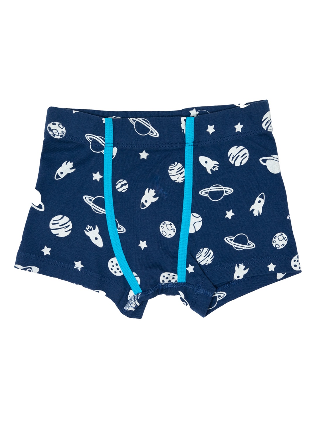 

Nino Bambino Girls Blue Conversational Printed Pure Cotton Hot Pants Shorts