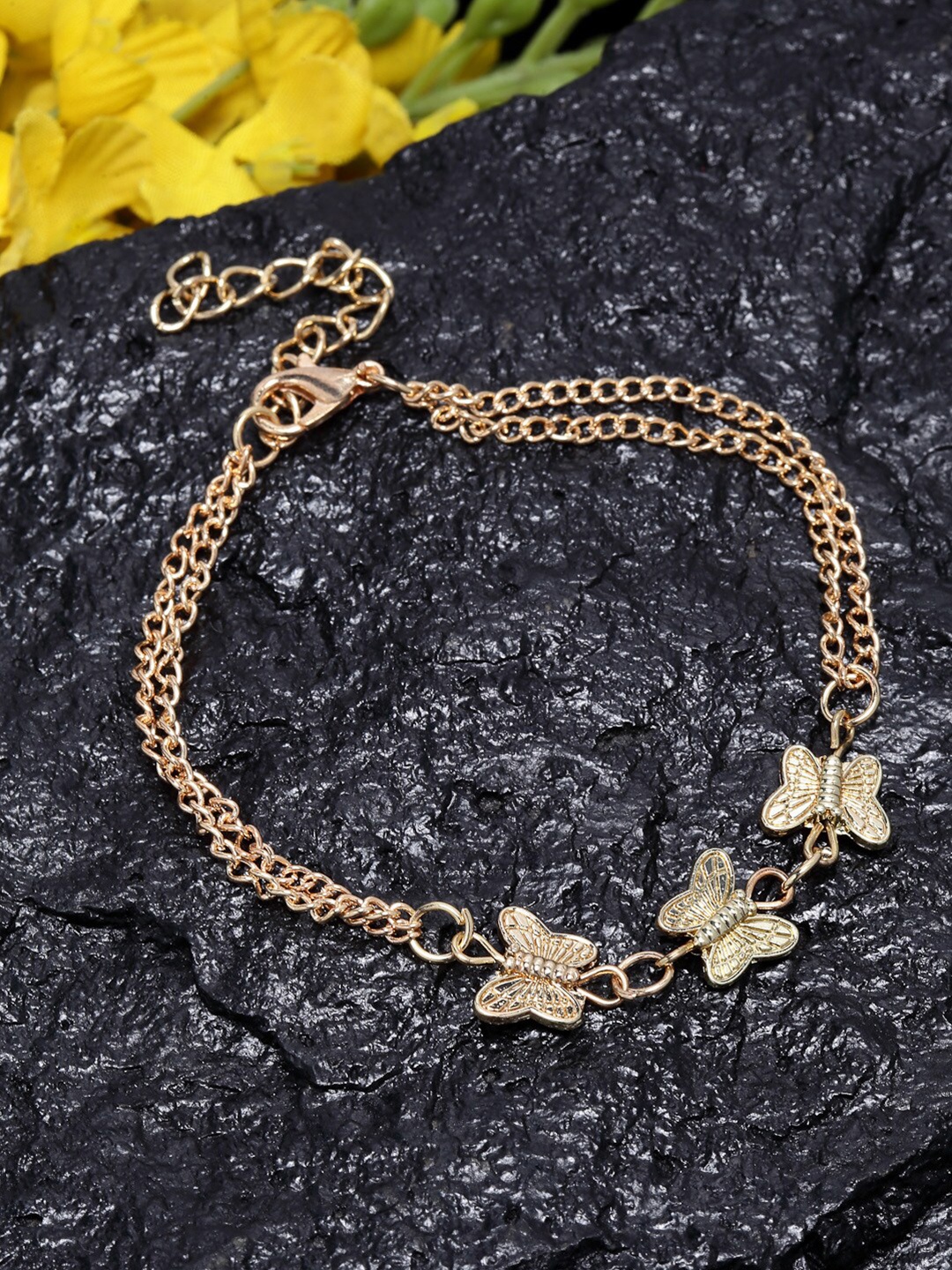 

Ferosh Women Gold-Toned Multistrand Bracelet