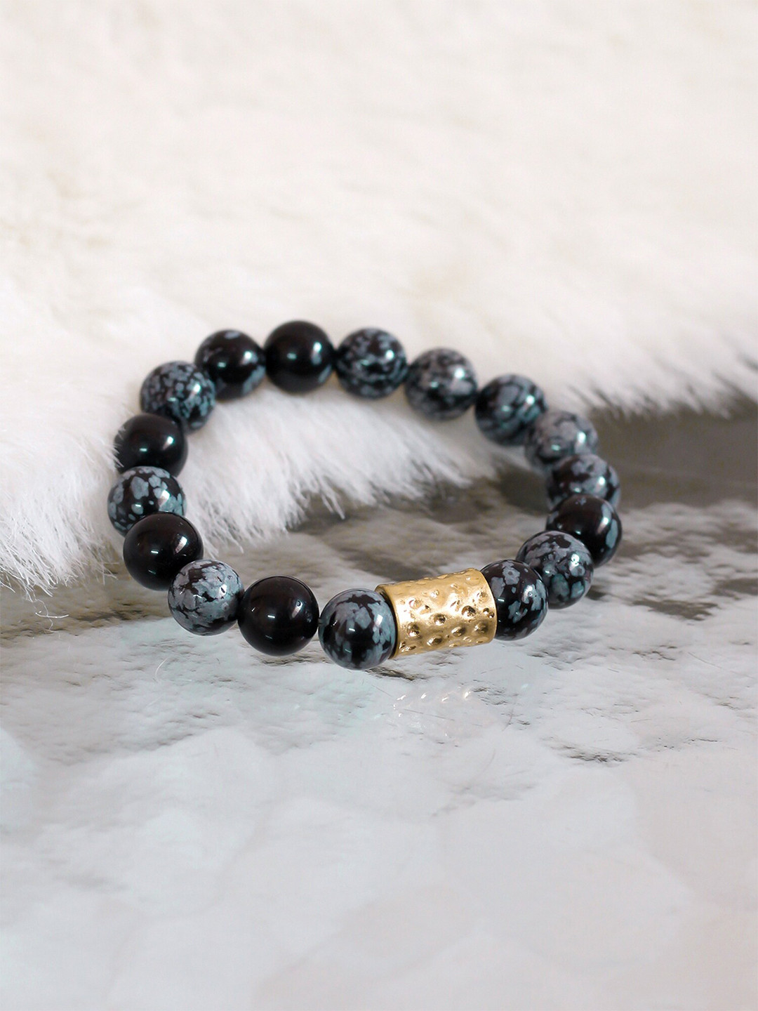 

Bellofox Women Grey & Blue Charm Bracelet