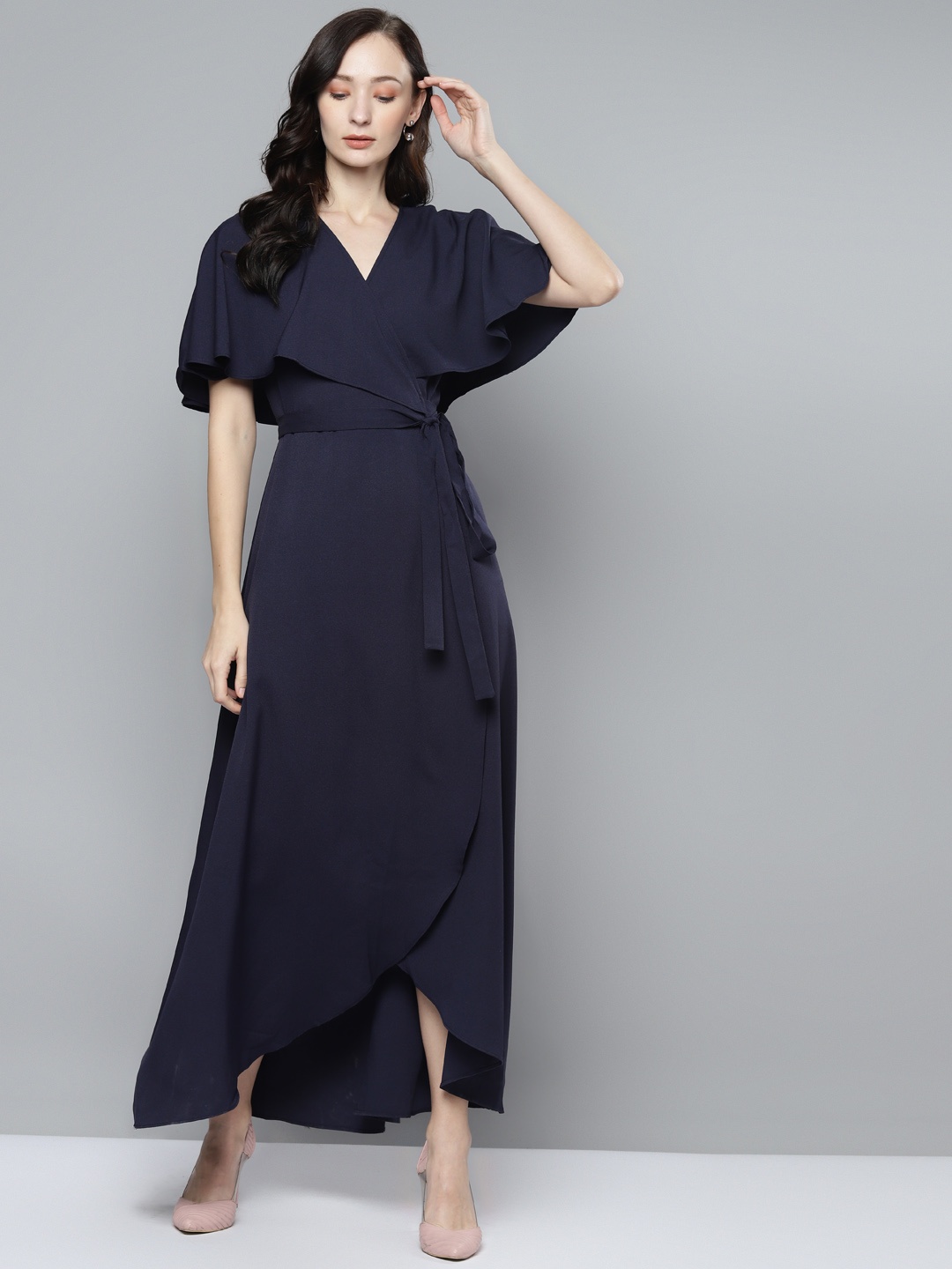 

Femella Navy Blue Tulip Midi Dress