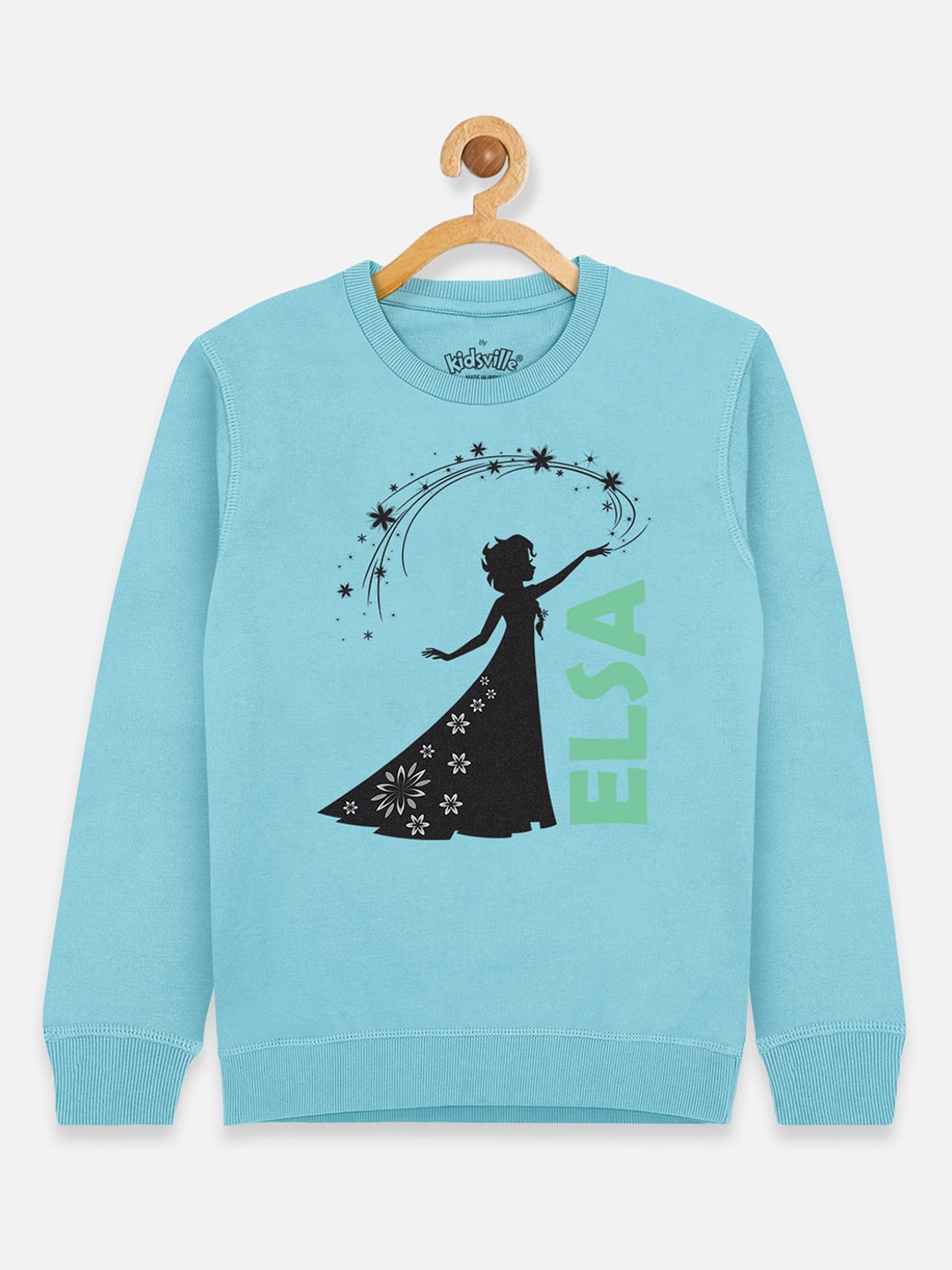 

Kids Ville Girls Blue Frozen Printed Sweatshirt