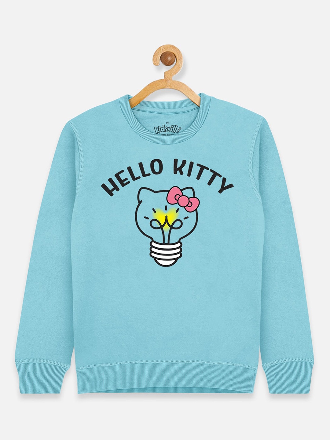 

Kids Ville Girls Blue Hello Kitty Printed Sweatshirt