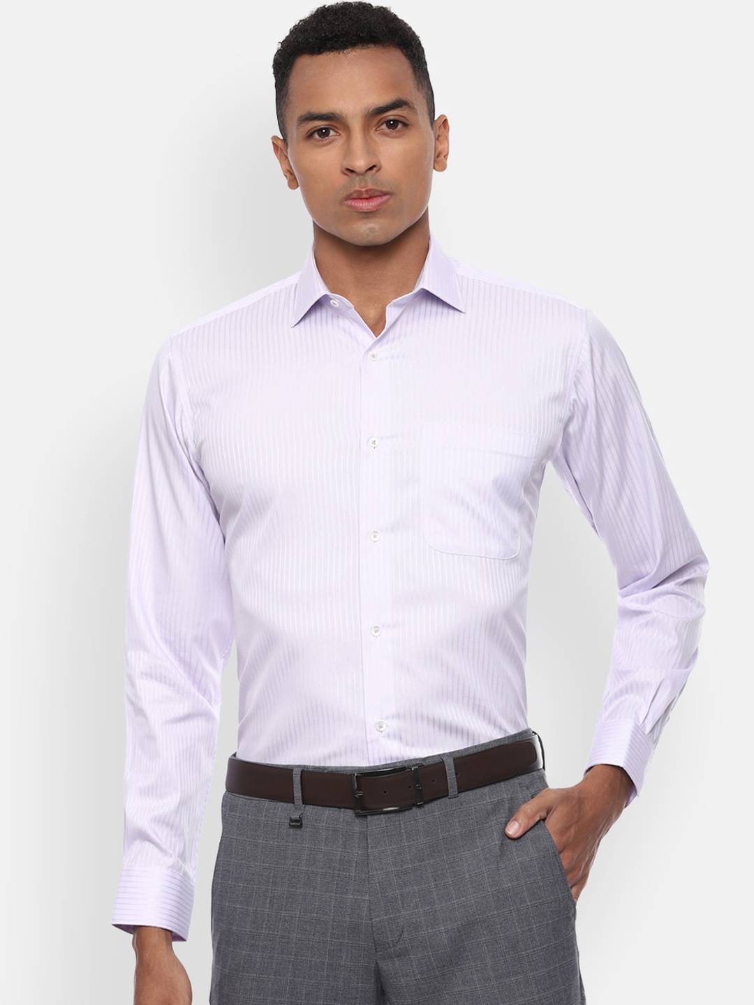 

Van Heusen Men Purple Opaque Formal Shirt