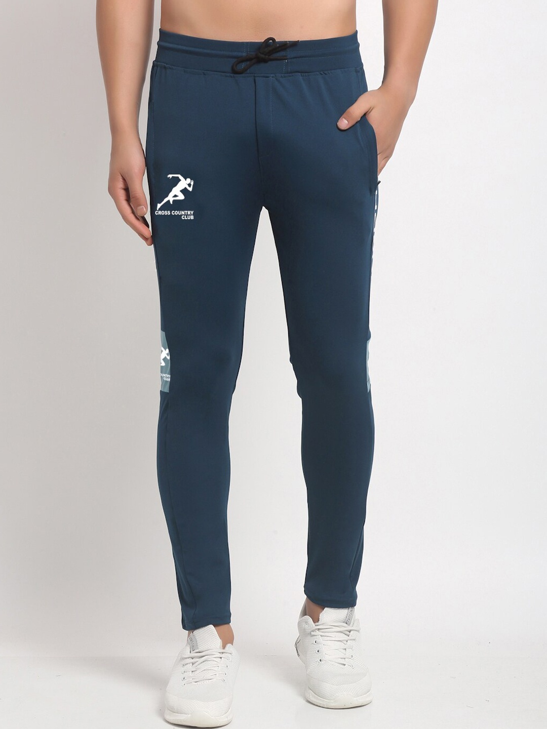 

GRACIT Men Navy Blue Track Pants