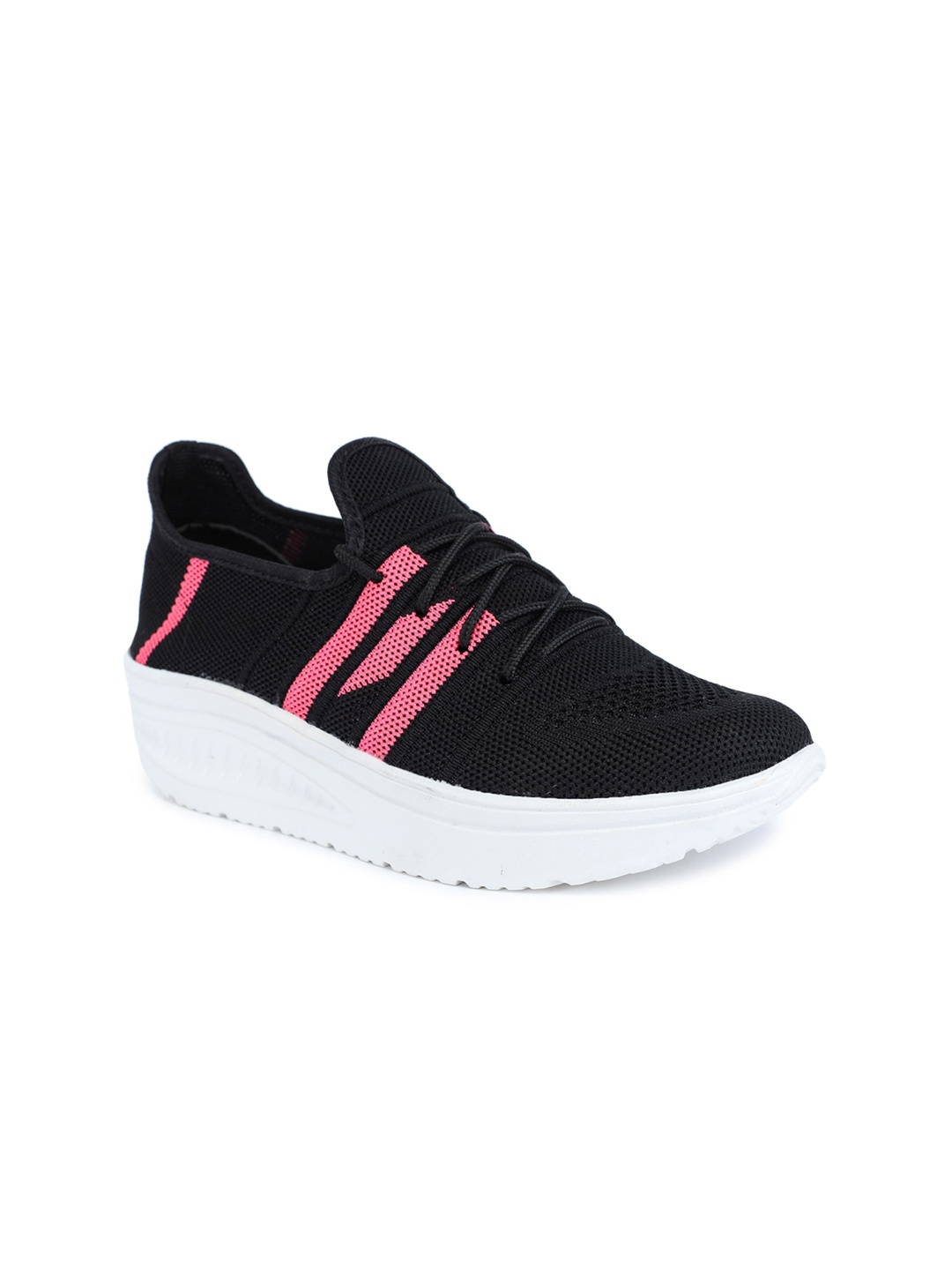 

SAPATOS Women Black Striped Sneakers