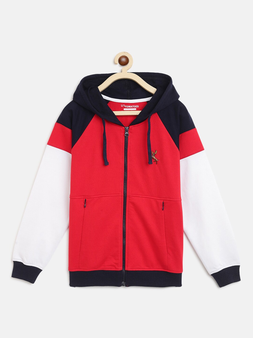 

Lil Tomatoes Boys Red Hooded Sweatshirt
