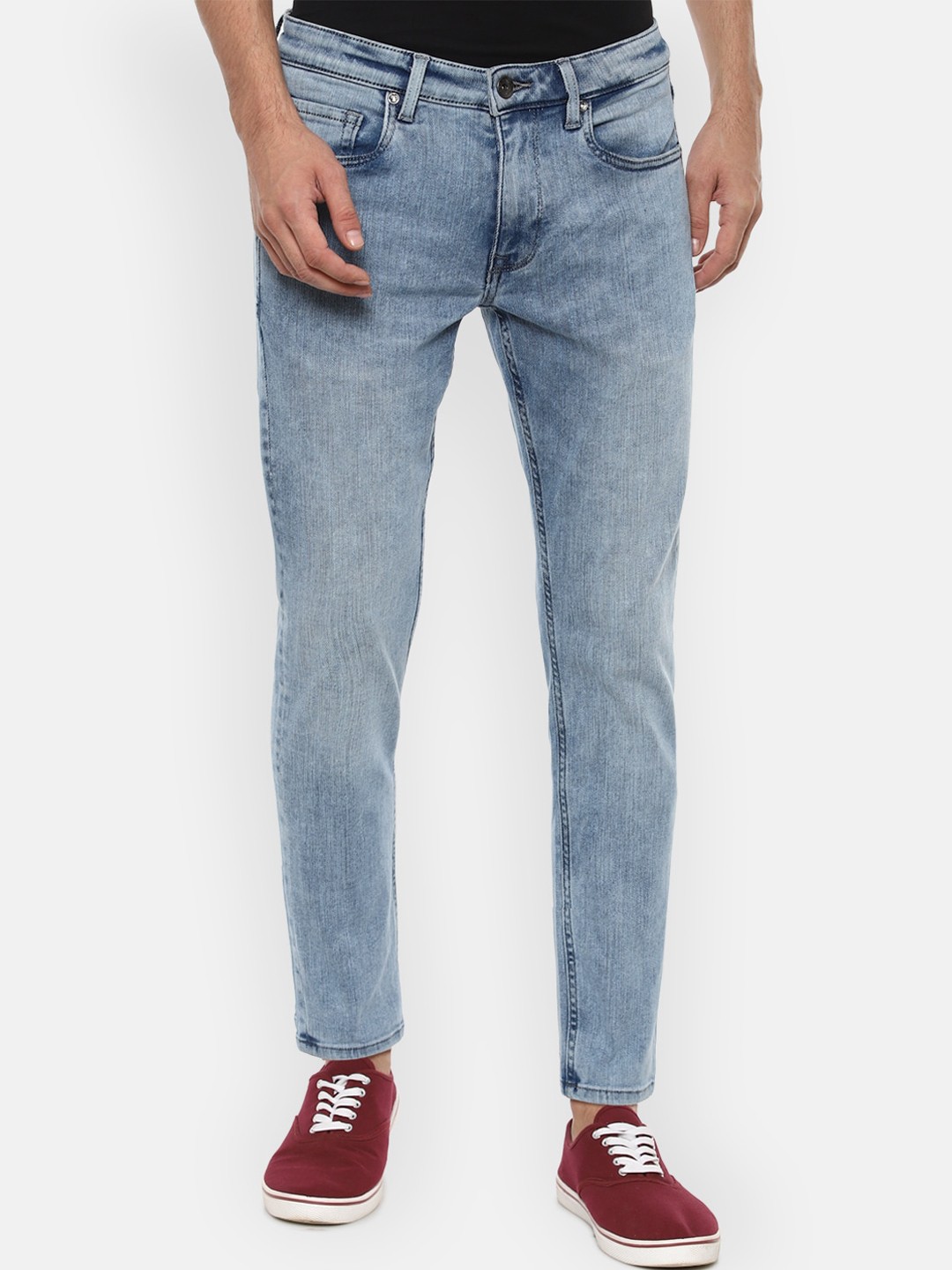 

Louis Philippe Jeans Men Blue Heavy Fade Jeans