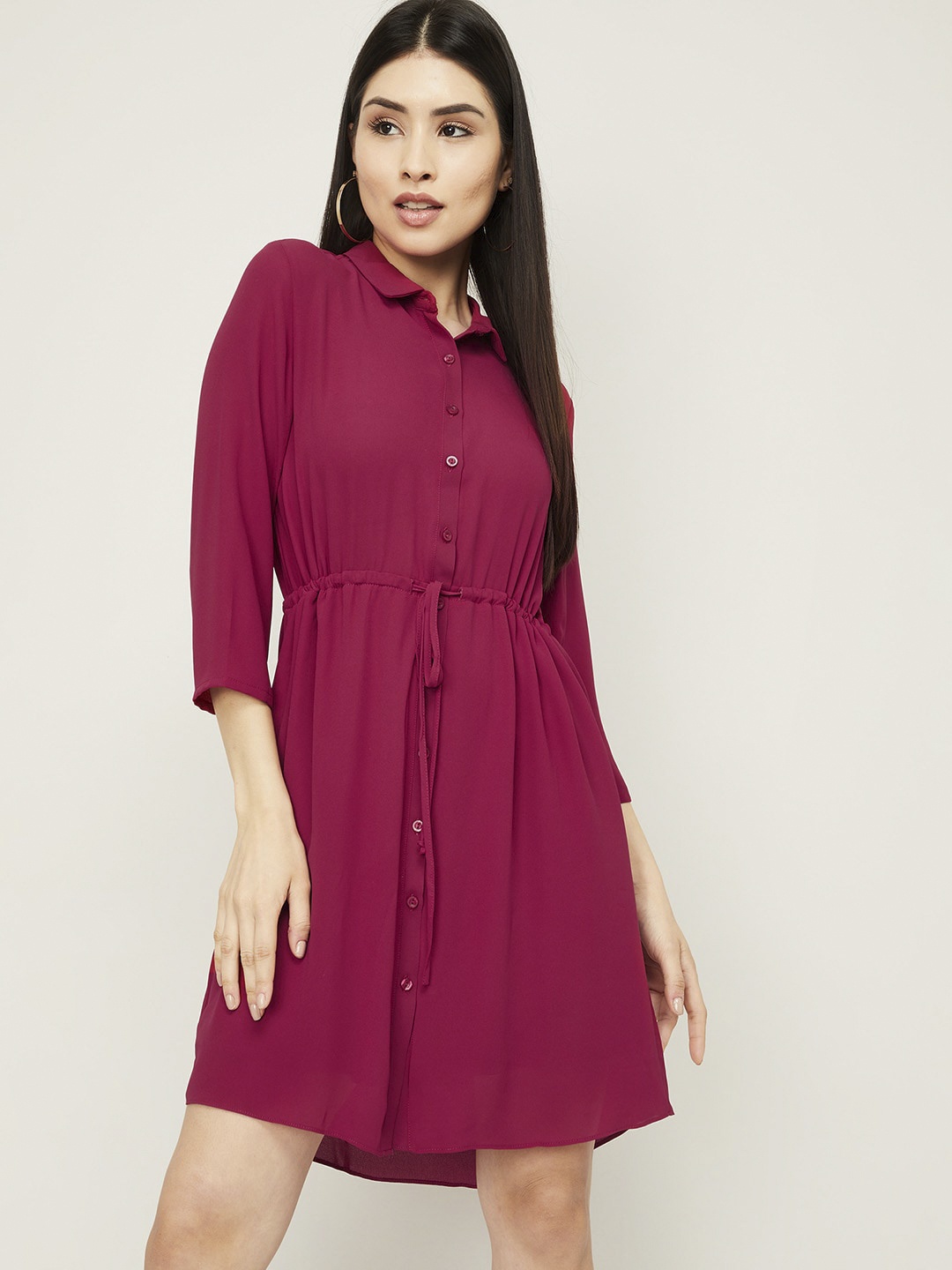 

Bossini Magenta Shirt Dress