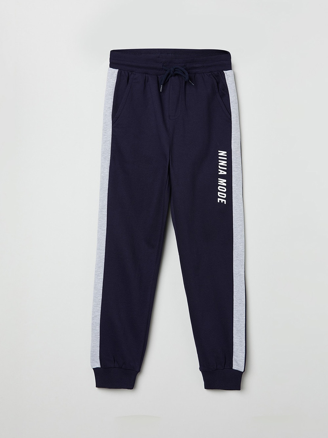 

max Boys Navy Blue Cotton Joggers
