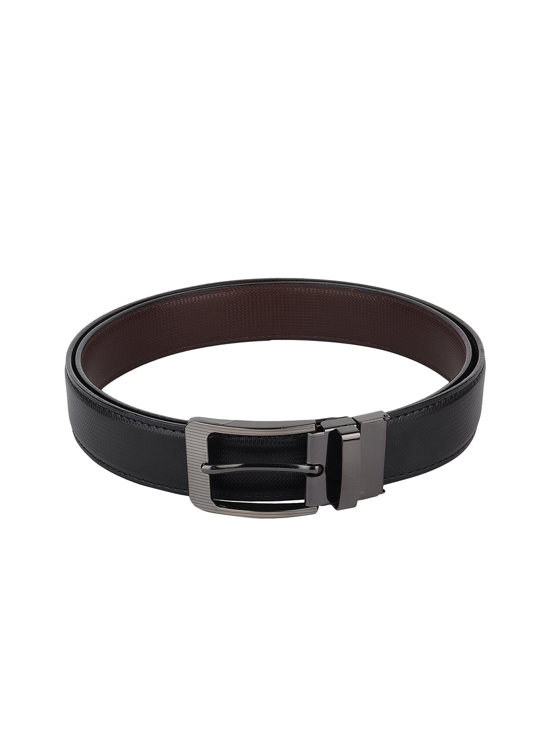 

Kastner Men Black Textured Formal Belt