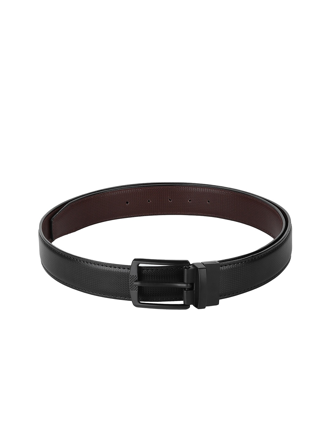 

Kastner Men Black Textured Formal Belt