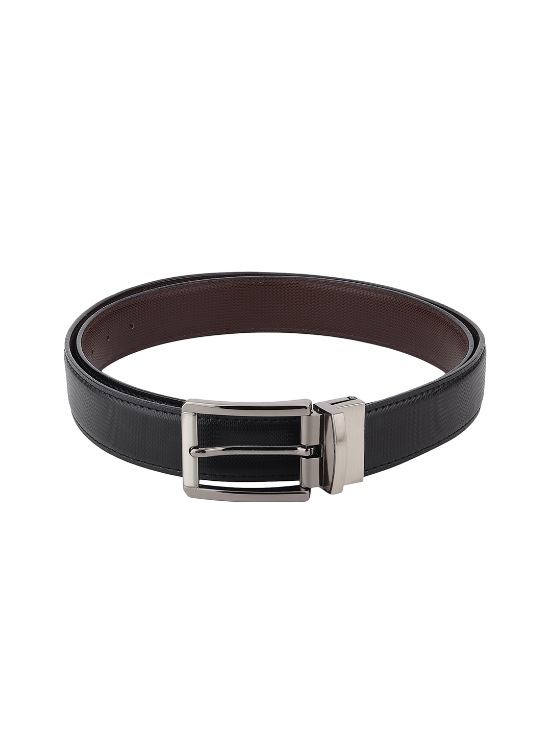 

Kastner Men Black Textured Formal Belt