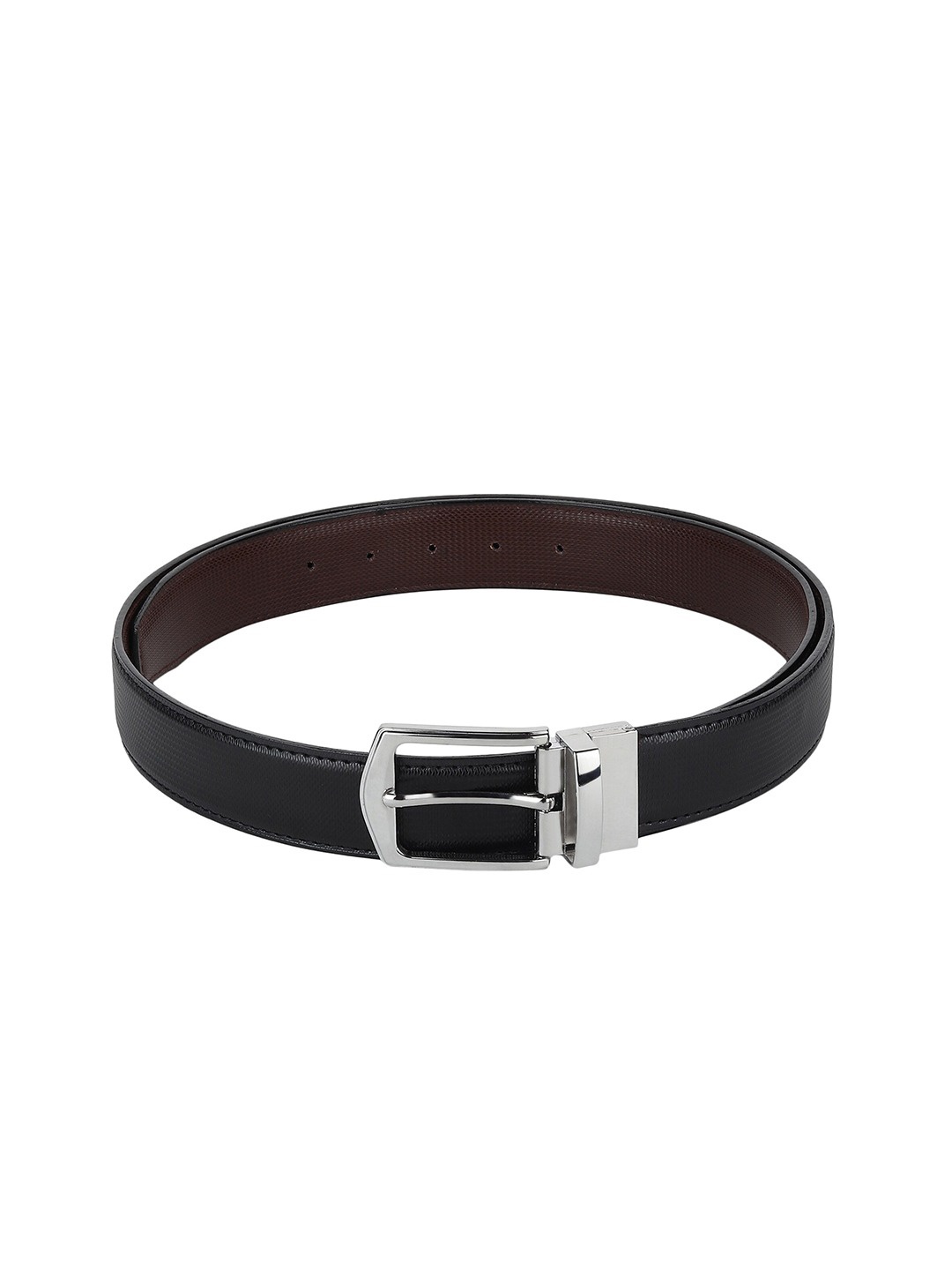 

Kastner Men Black Textured Formal Belt