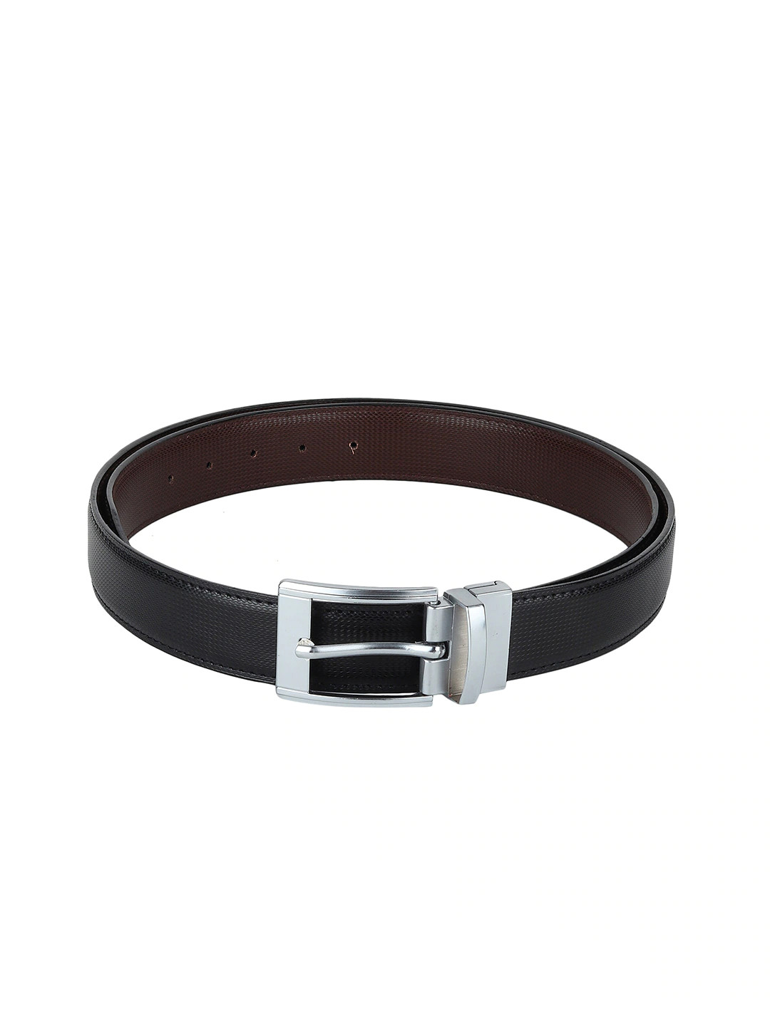 

Kastner Men Black Textured Formal Belt