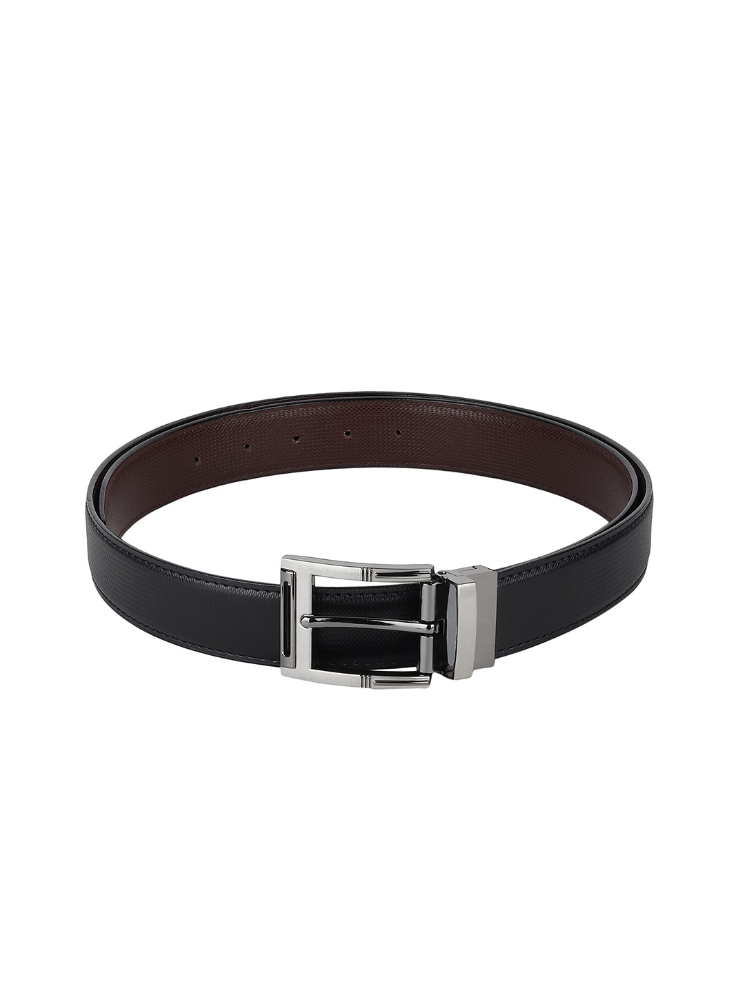 

Kastner Men Black Textured Formal Belt